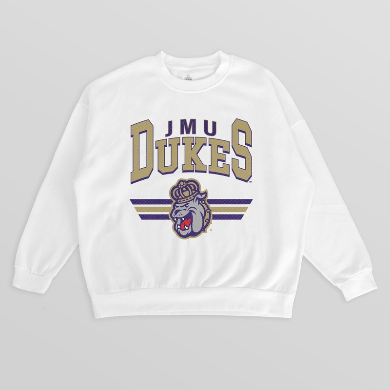 JAMES MADISON DUKES SWIFT STRIKE PREMIUM FLEECE DROP SHOULDER CREWNECK PULLOVER