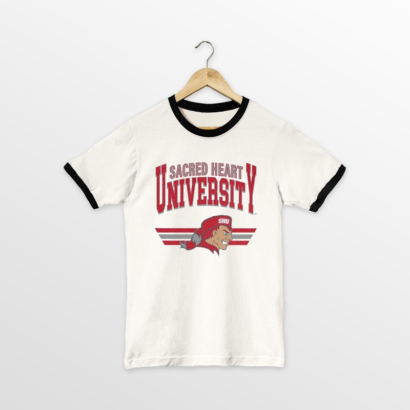 SACRED HEART PIONEERS SWIFT STRIKE VINTAGE RINGER TEE