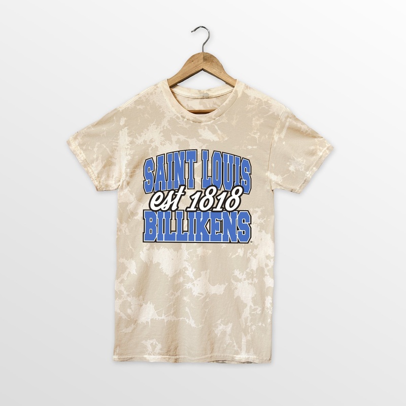 SAINT LOUIS BILLIKENS DEEP ROOTS BLEACH WASH TEE