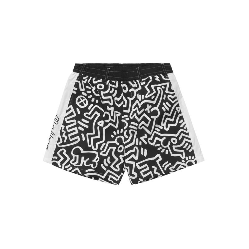MALBON X KEITH HARING NYLON SHORTS