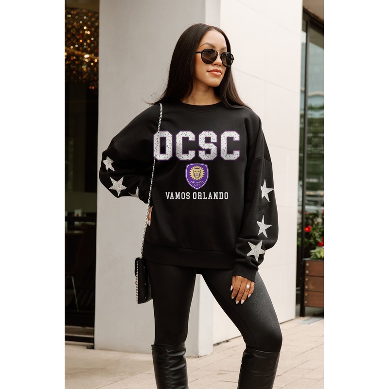 ORLANDO CITY SC VELOCITY STAR EMBELLISHED CREW SWEATSHIRT