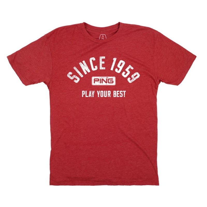Ping Golf ThrowbackTee|Red|Royal|Charcoal|M|S