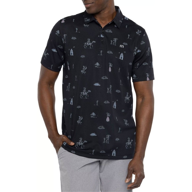 Travis Mathew Acai Palm Polo|Black|Small|Medium|Large|X-Large|XX-Large|XXX-Large