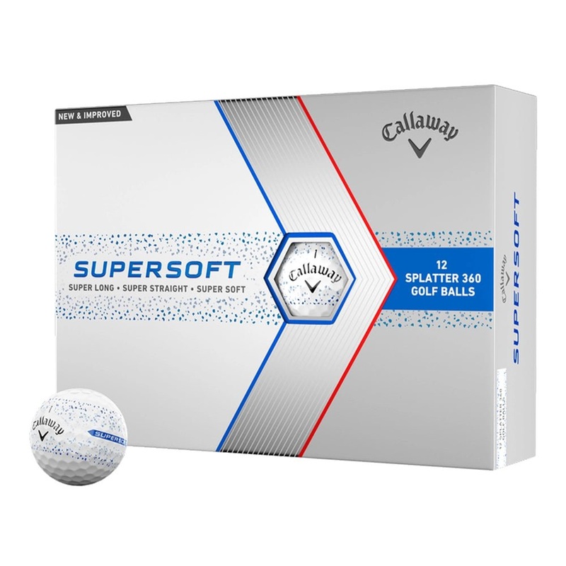 Callaway Supersoft Splatter Golf Balls – Blue – Prior Generation