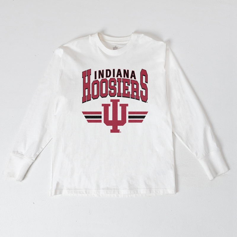 INDIANA HOOSIERS SWIFT STRIKE ESSENTIAL RELAXED FIT LONG SLEEVE TEE