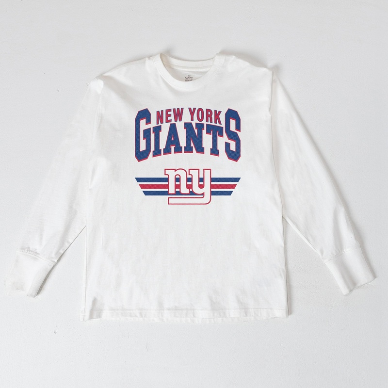 NEW YORK GIANTS SWIFT STRIKE ESSENTIAL RELAXED FIT LONG SLEEVE TEE
