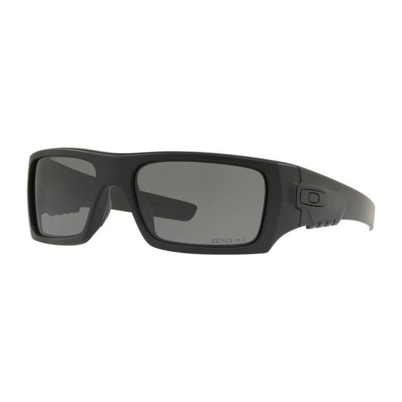 Oakley Men’s Det Cord Sunglasses Matte Black Frame Grey Lens