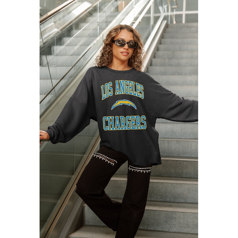 LOS ANGELES CHARGERS RELENTLESS VINTAGE WASH CORDED PULLOVER