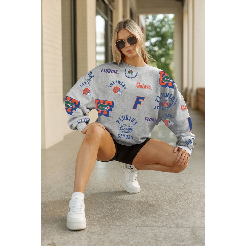 FLORIDA GATORS ALWAYS ON REPEAT PREMIUM FLEECE CREW SWEATSHIRT