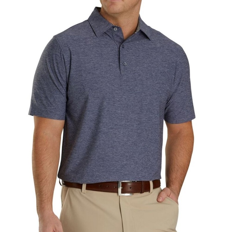 Footjoy Solid Lisle Self Collar Polo (Previous Season Style)