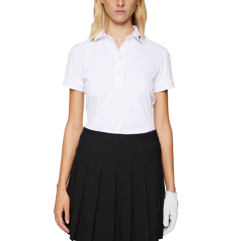 J.Lindeberg Women’s Tour Tech Golf Polo Shirt – White