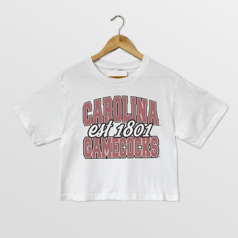 SOUTH CAROLINA GAMECOCKS DEEP ROOTS BOXY FIT WOMEN’S CROPPED TEE