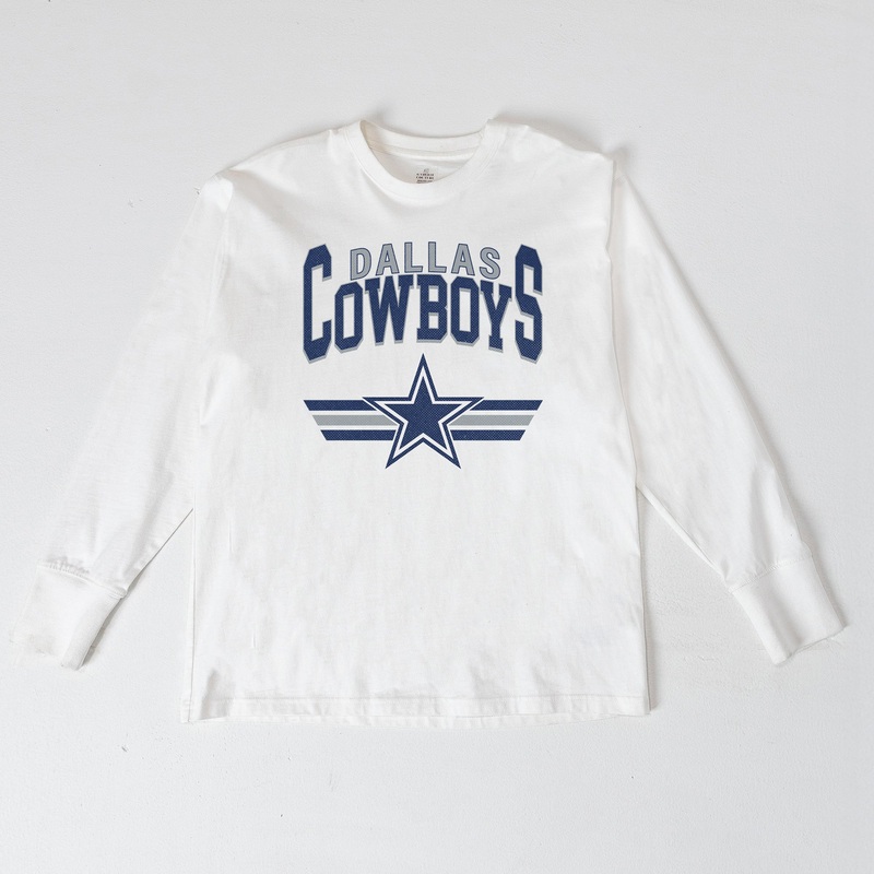 DALLAS COWBOYS SWIFT STRIKE ESSENTIAL RELAXED FIT LONG SLEEVE TEE