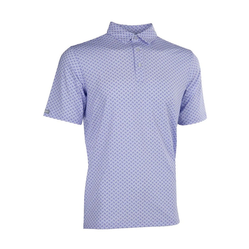 Straight Down Frequency Polo|Periwinkle|Provence|Small|Medium|Large|X-Large|XX-Large