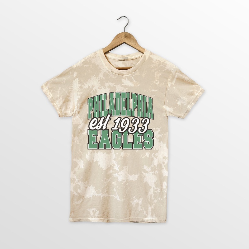 PHILADELPHIA EAGLES DEEP ROOTS BLEACH WASH TEE