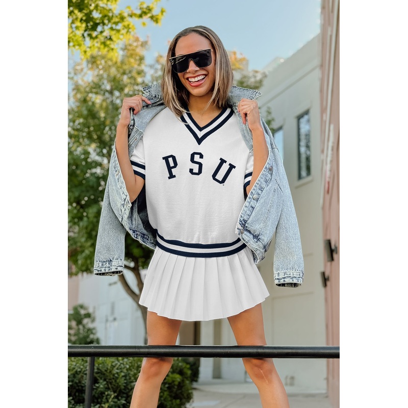 PENN STATE NITTANY LIONS INFINITE CHARM VARSITY V-NECK SWEATER