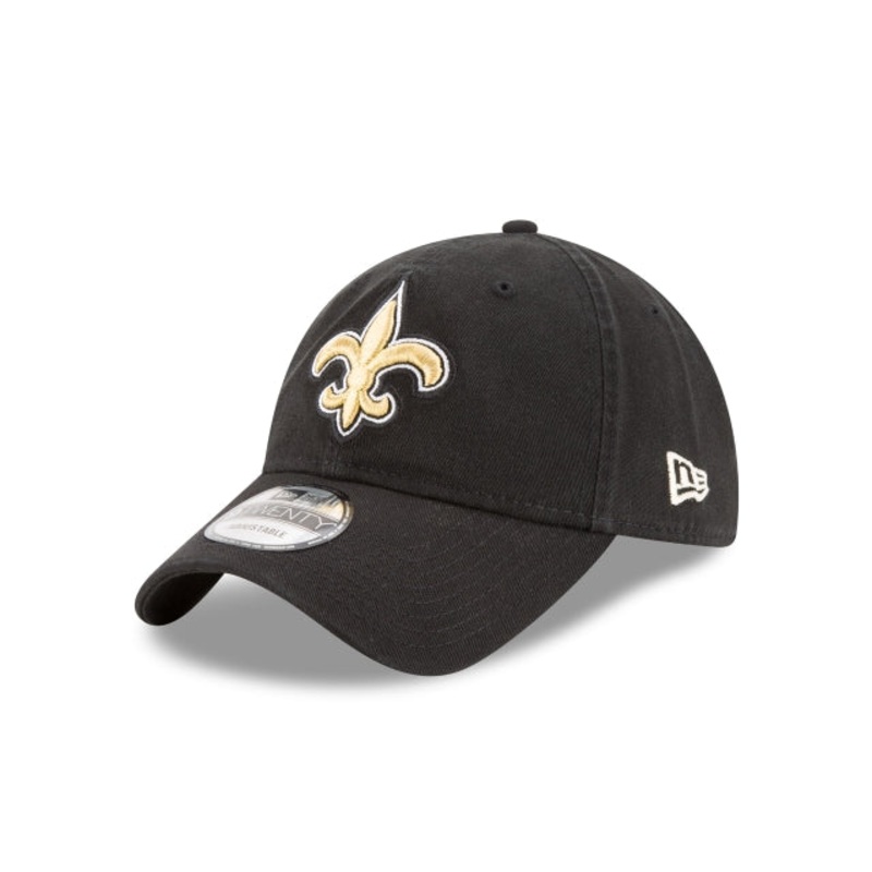 New Orleans Saints Core Classic Black 9TWENTY Adjustable Hat