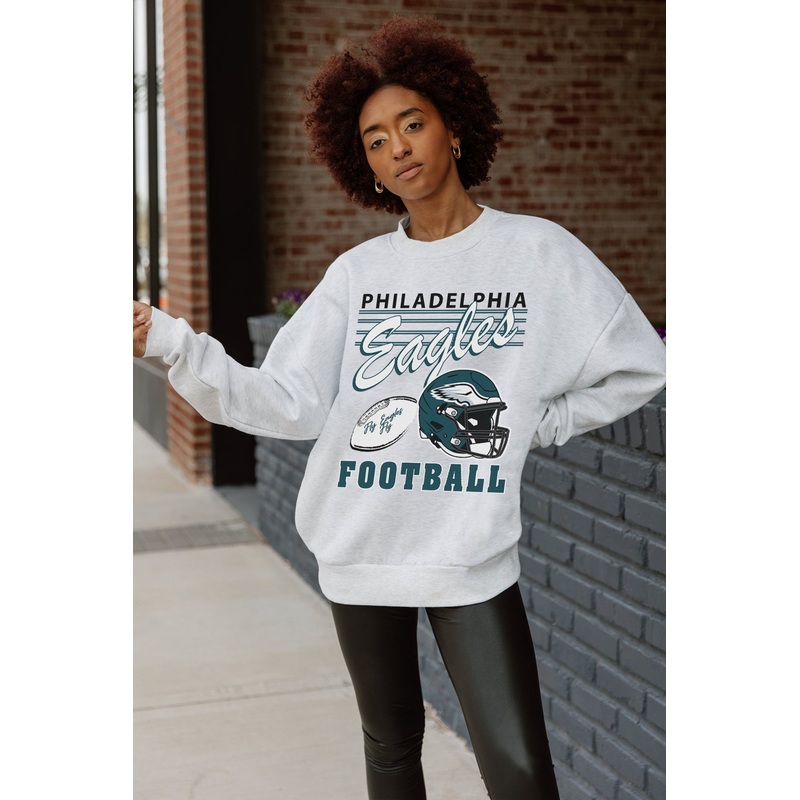 PHILADELPHIA EAGLES HOME TURF PREMIUM FLEECE CREWNECK PULLOVER