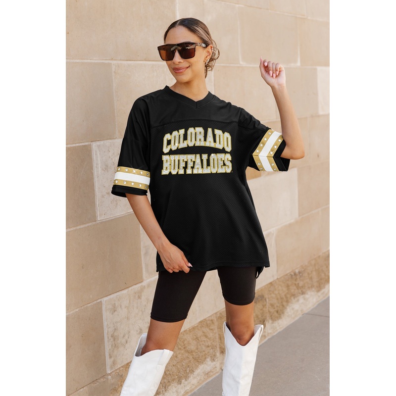COLORADO BUFFALOES Until Kickoff Oversized Rhinestone-Trim Jersey
