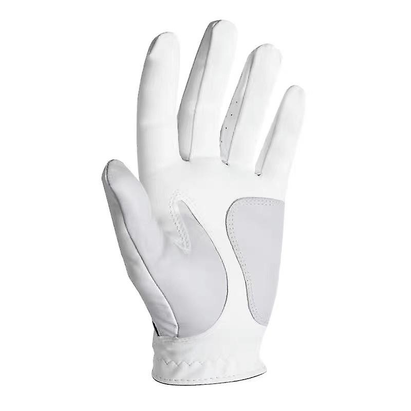 Golf club gloves riding outdoor men’s and women’s leather gloves non-slip breathable black and white gloves 2 pieces NIUNIU