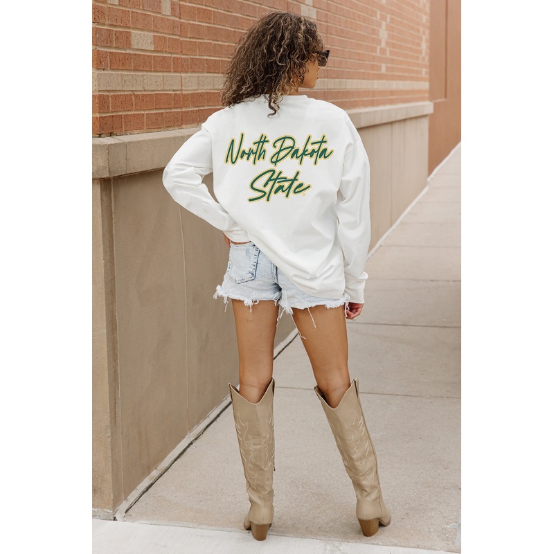 NORTH DAKOTA STATE BISON Double Move Oversized Long-Sleeve Tee