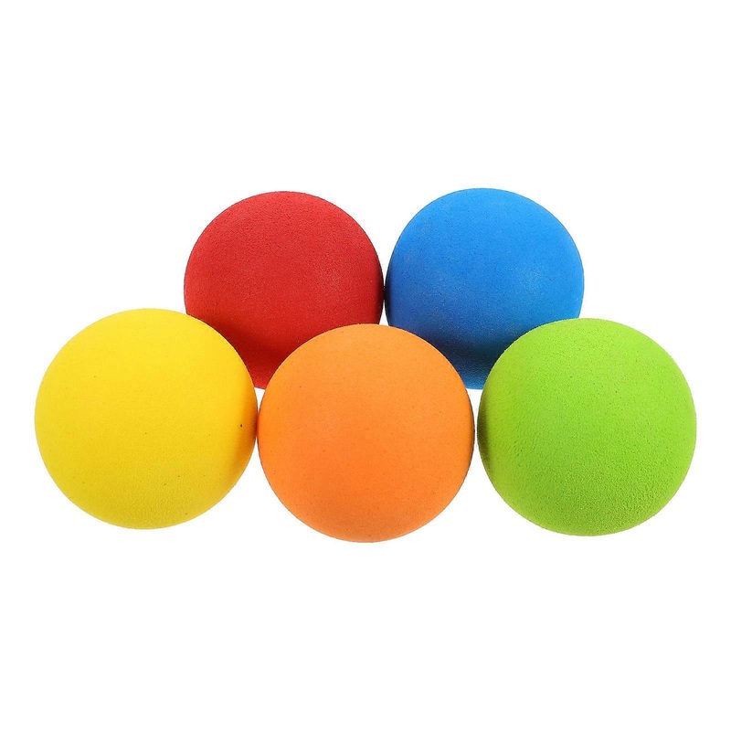Indoor Golf Balls 5Pcs Set For Beginners Golf Course Simulation Green Round Play Balls
