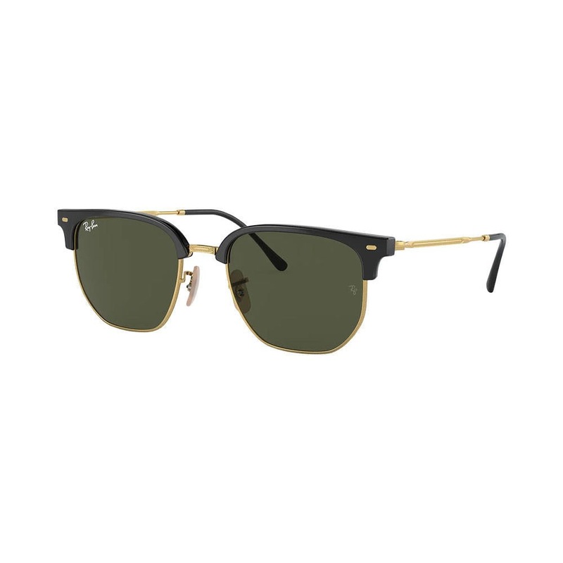 Ray-Ban New Clubmaster – Black On Gold/Green Classic
