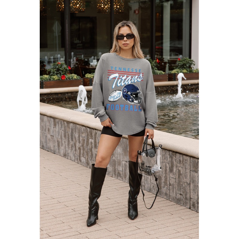 TENNESSEE TITANS CLASSIC COOL VINTAGE WASH CORDED PULLOVER