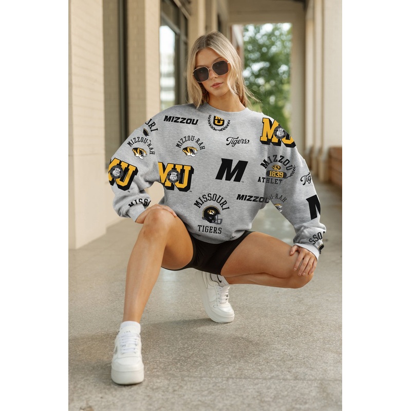 MISSOURI TIGERS ALWAYS ON REPEAT PREMIUM FLEECE CREW SWEATSHIRT
