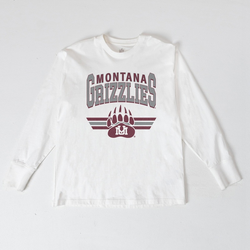 MONTANA GRIZZLIES SWIFT STRIKE ESSENTIAL RELAXED FIT LONG SLEEVE TEE