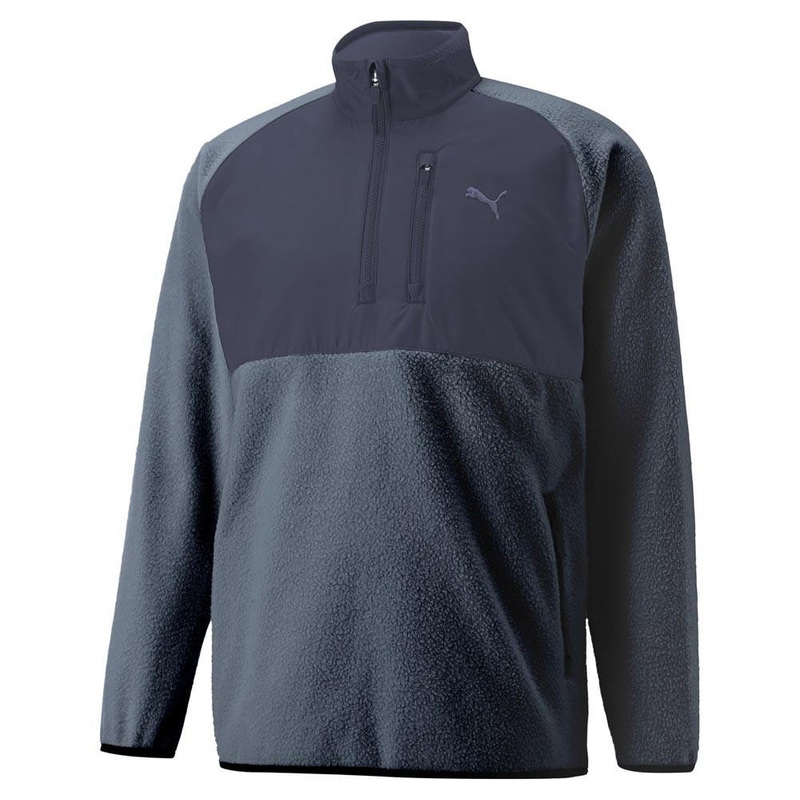 Puma Sherpa 1/4 Zip|Quiet Shade Black|Evening Sky Navy Blazer|High Rise Quiet Shade|X-Large|XXX-Large|XX-Large|Large|Medium|Small