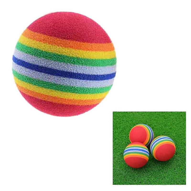 Rainbow EVA Training Ball for Golf Practice Soft Lightweight Flexible 42mm
