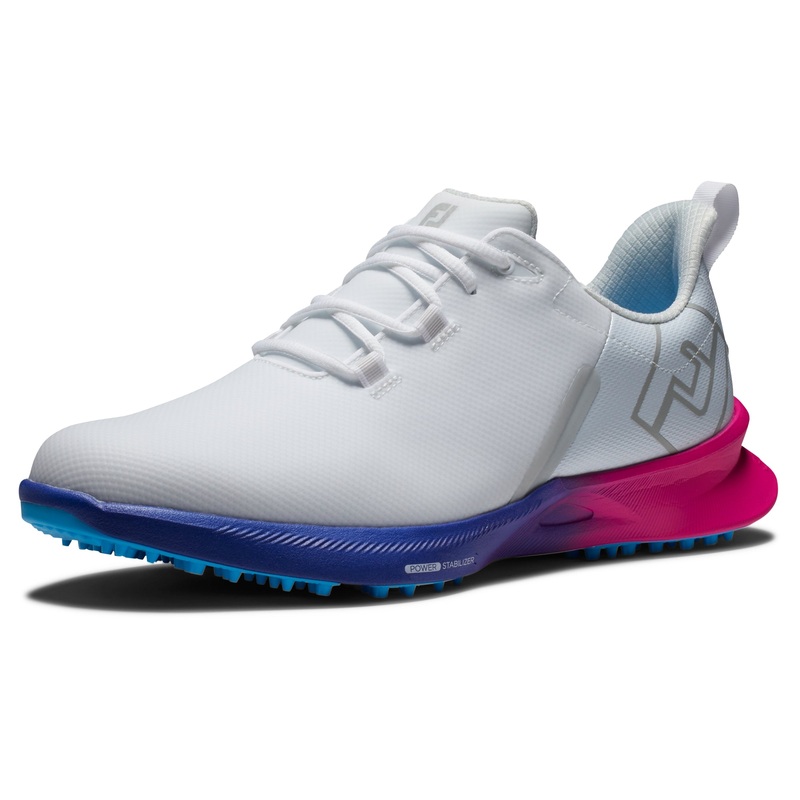 FootJoy Fuel Men’s Golf Shoes 55455 – White/Pink/Blue (Previous Season Style)