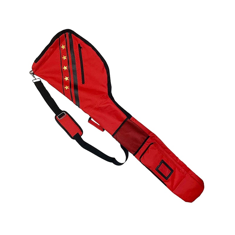 Golf Carry Caddy Club Case Bag 7-10 Clubs Carry Travel Bag Lightweight Red