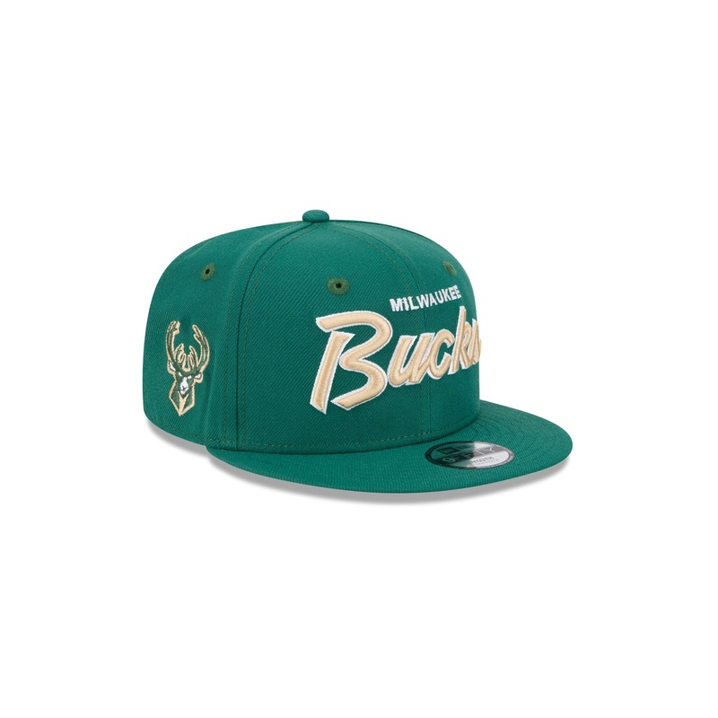 Milwaukee Bucks Script Kids 9FIFTY Snapback Hat