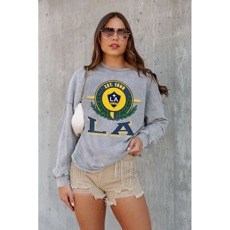 LOS ANGELES GALAXY Goal Oriented Faded Wash Pullover