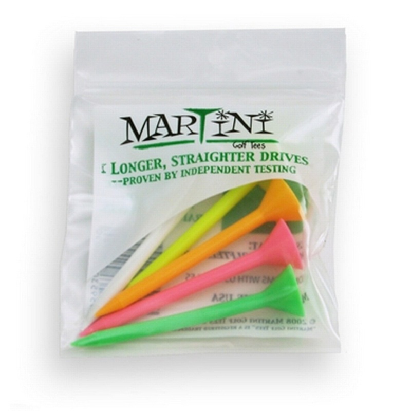 Martini Step Up Assorted Colors 3 1/4 Golf Tees – Pack of 5