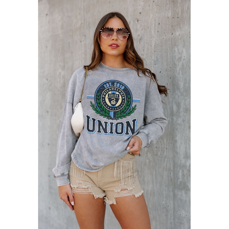 PHILADELPHIA UNION Goal Oriented Faded Wash Pullover