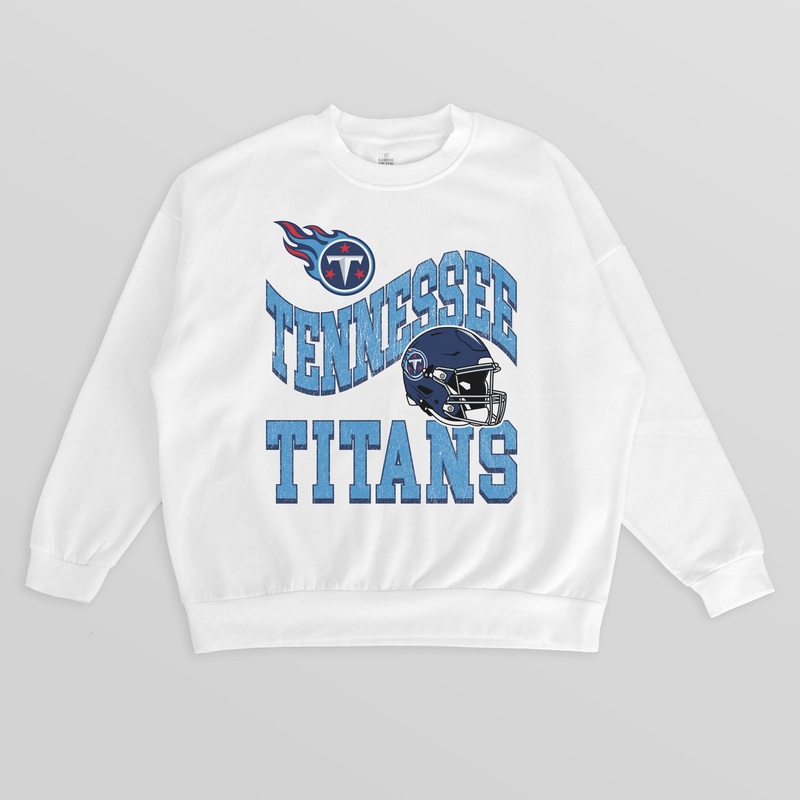 TENNESSEE TITANS HARD EARNED PREMIUM FLEECE CREWNECK PULLOVER