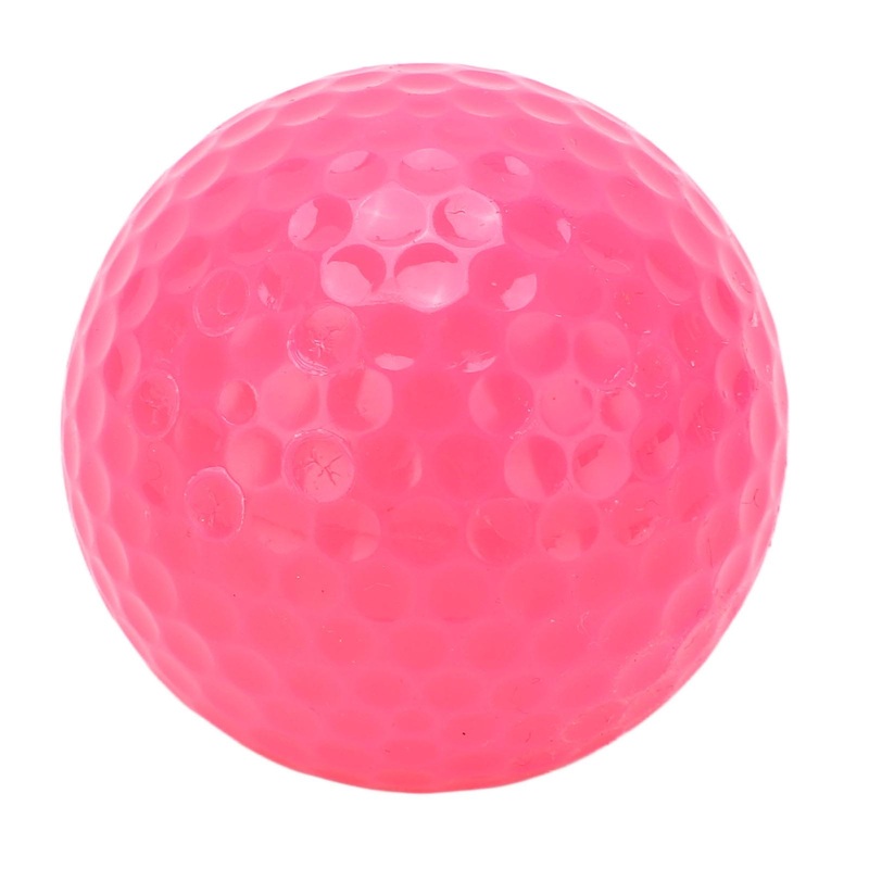 2 Layers Floating Golf Balls Pink, Water-Resistant Range Practice Training Balls for Outdoor Golf Sports and Float on Water Surface
