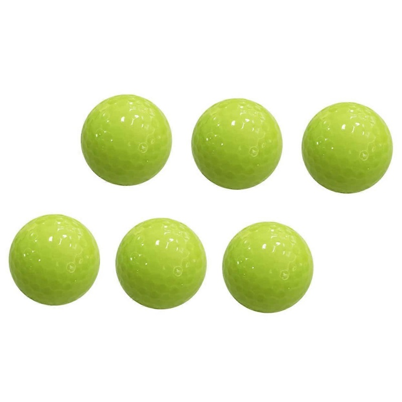 Fluorescent Golf Ball, Luminous Training Ball for Night Golf, Pack of 6