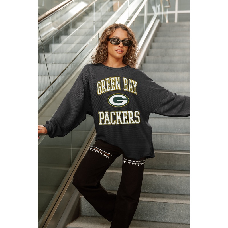 GREEN BAY PACKERS RELENTLESS VINTAGE WASH CORDED PULLOVER
