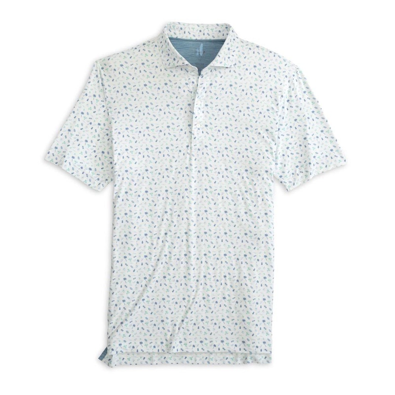 Johnnie-O Oceano Golf Polo|White|Small|Medium|Large|X-Large|XX-Large
