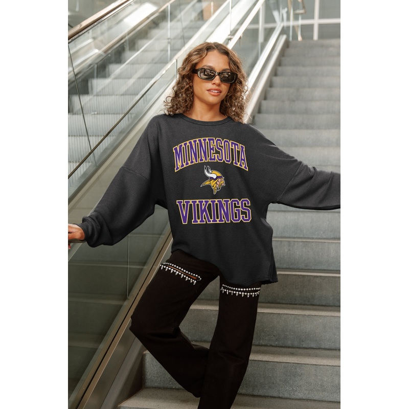 MINNESOTA VIKINGS RELENTLESS VINTAGE WASH CORDED PULLOVER