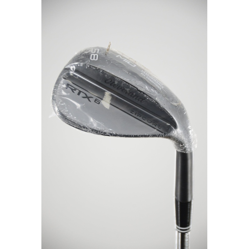 NEW Cleveland RTX 6 ZipCore Black Satin 58 Degree Wedge Wedge Flex 34.75