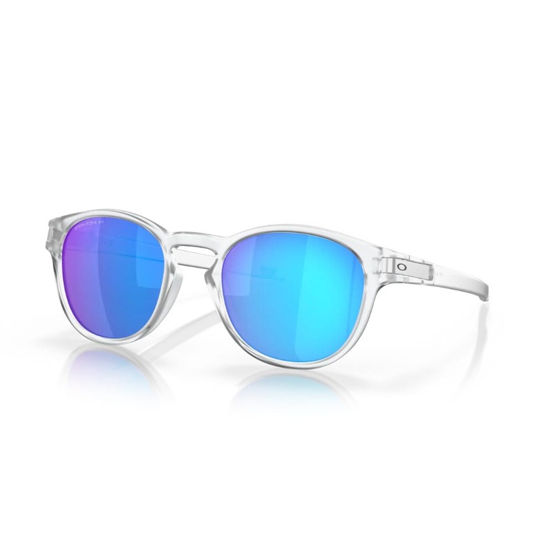 Oakley Latch Sunglasses|Matte Clear|Prizm Sapphire Polarized