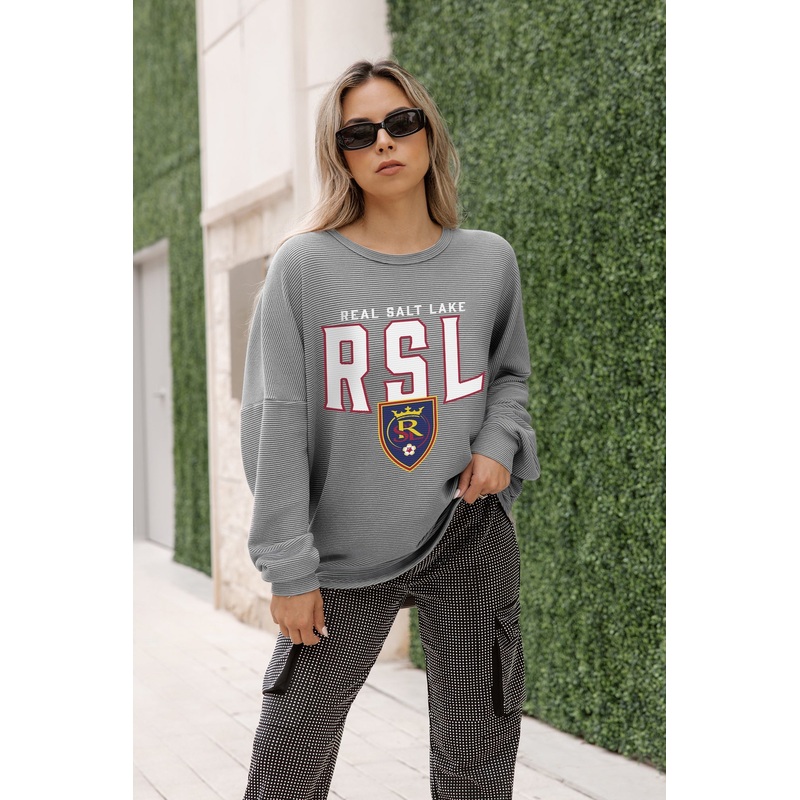 REAL SALT LAKE PURE MOTION VINTAGE WASH CORDED PULLOVER