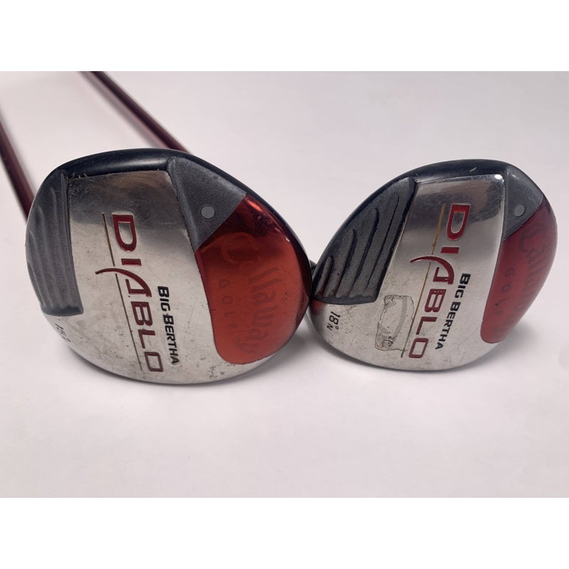 Callaway Big Bertha Diablo 3 & 5 Fairway Wood Set 15* 18* 60g Regular  RH