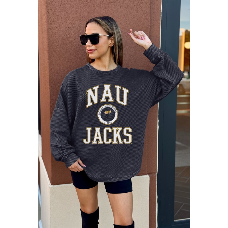 NORTHERN ARIZONA LUMBERJACKS RELENTLESS VINTAGE WASH CORDED PULLOVER