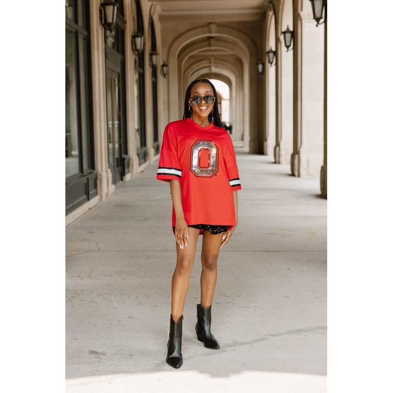 OHIO STATE BUCKEYES Rookie Move Oversized Fashion Jersey